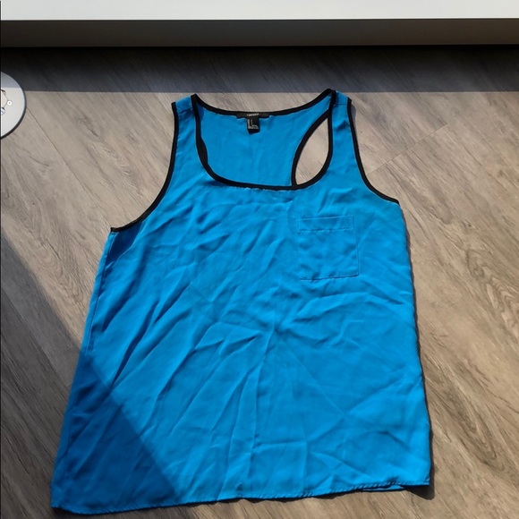 Forever 21 Tops - Blue tank top with pocket in front